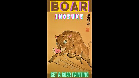 Inosuke Boar Spirit | Korean Folk Art Meets Anime