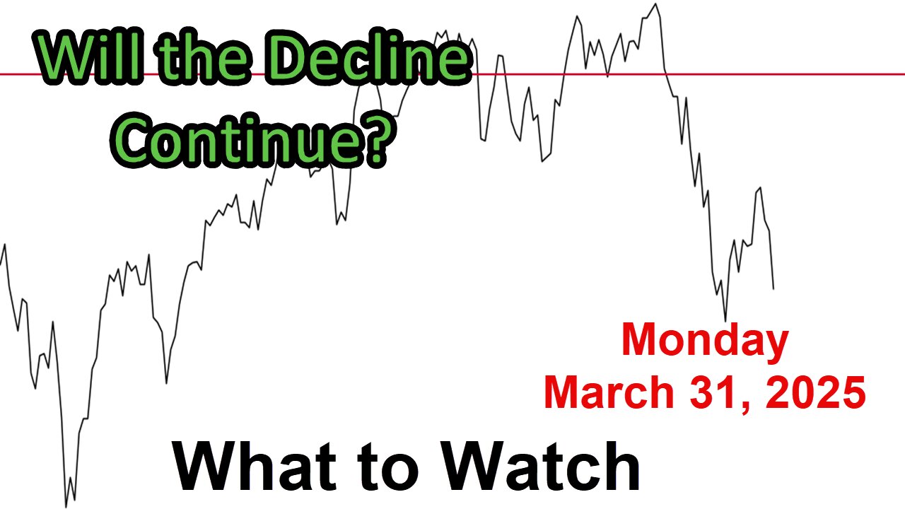 What to Watch for Monday March 31, 2025