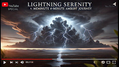 Serene Soundscapes: The Series | Lightning Serenity | A Mesmerizing 4-Minute Ambient Journey