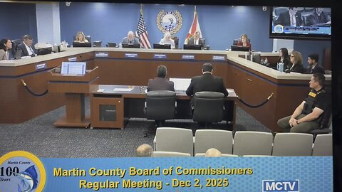 Martin County Commission Meeting on Business Tool Kit