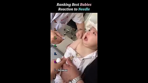 Babies reaction to needles