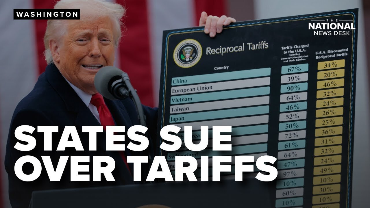 12 states sue over President Trump's tariffs