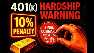 401(k) HARDSHIP WARNING: FINAL SUGGESTION to Avoid 10% Penalty. Nov 28th