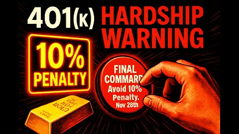 401(k) HARDSHIP WARNING: FINAL SUGGESTION to Avoid 10% Penalty. Nov 28th