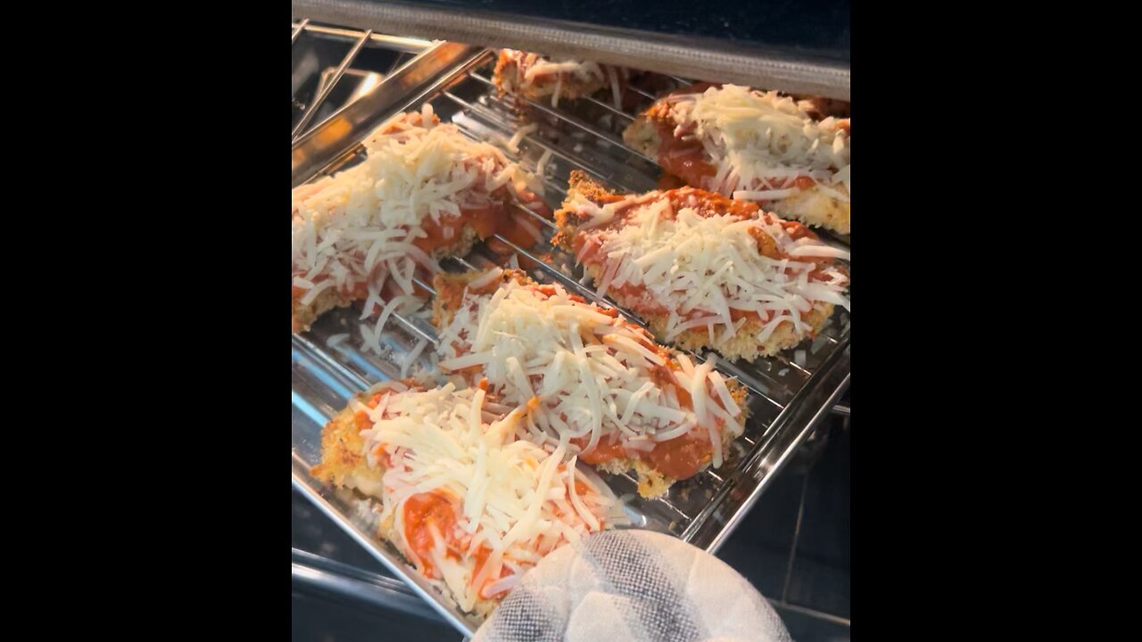 Crispy chicken Parmesan with vodka sauce