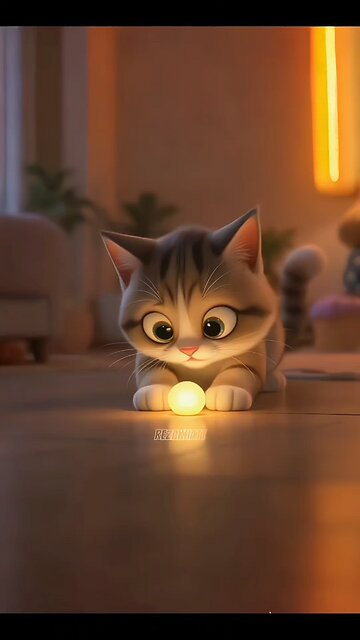 This kitten's curiosity is too adorable