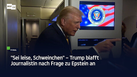 "Sei leise, Schweinchen" – Trump blafft Journalistin nach Frage zu Epstein an