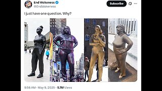 Multiple obese AA women statues pop up