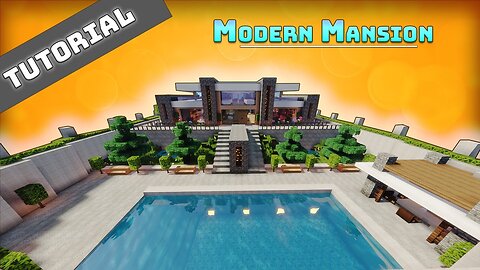 Minecraft: Modern Mansion - Exterior Tutorial