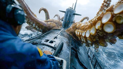 A giant kraken awakens after scientists' bomb experiments in the Arctic