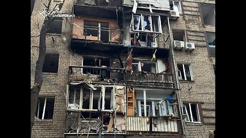 The moment of strike and the devastating consequences of the Russian attack in Zaporizhzhia.