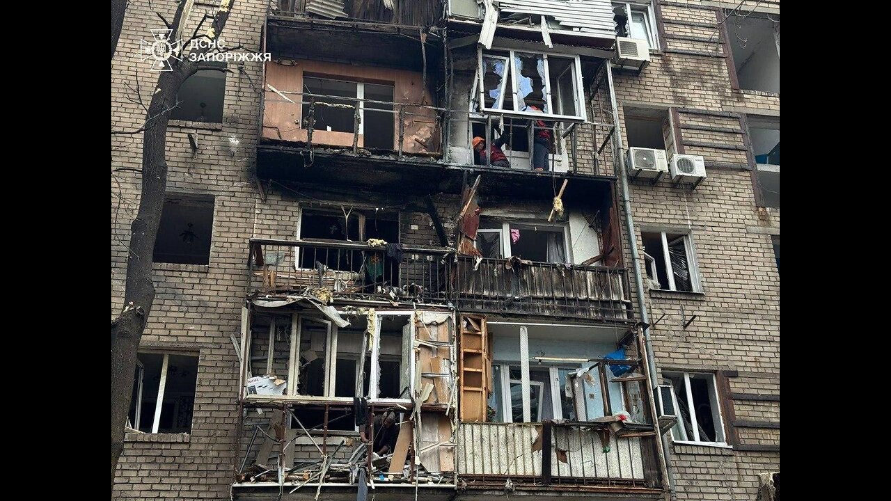 The moment of strike and the devastating consequences of the Russian attack in Zaporizhzhia.
