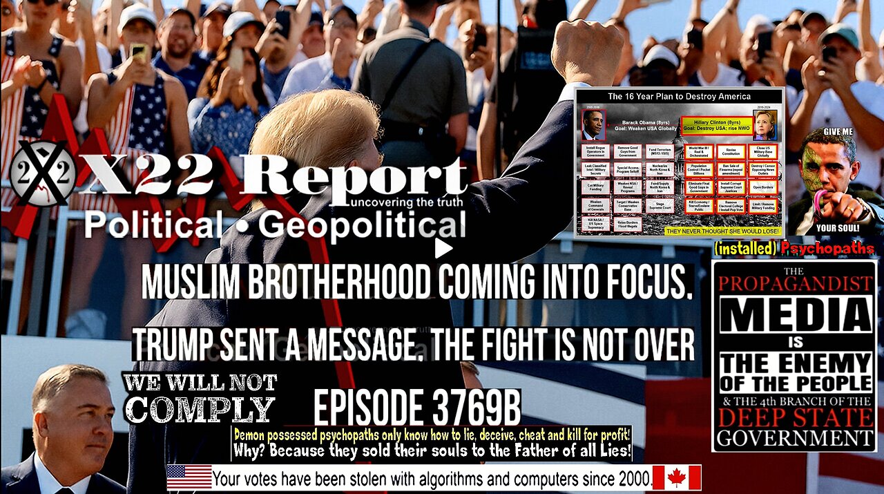 Ep 3769b - Muslim Brotherhood Coming Into Focus, Trump Sent A Message, The Fight Is Not Over