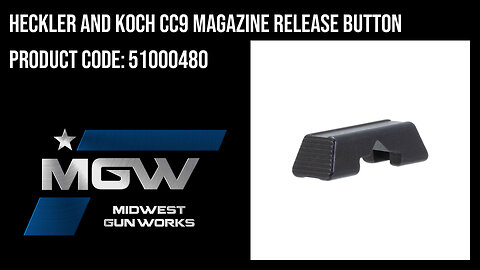 Heckler And Koch CC9 Magazine Release Button - 51000480