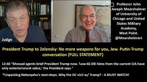 President Trump to Zelensky: No more weapons for you, Jew. Putin-Trump conversation (FULL STATEMENT)
