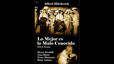 Lo mejor es lo malo conocido 1931 HD 1080 Español Completa Alfred Hitchcock
