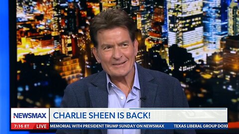 Charlie Sheen joins Rob Schmitt Tonight for a lively exchange