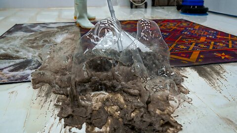 Satisfying Video - The Incredible Restoration of a Mould Infested Rug - ASMR Cleaning