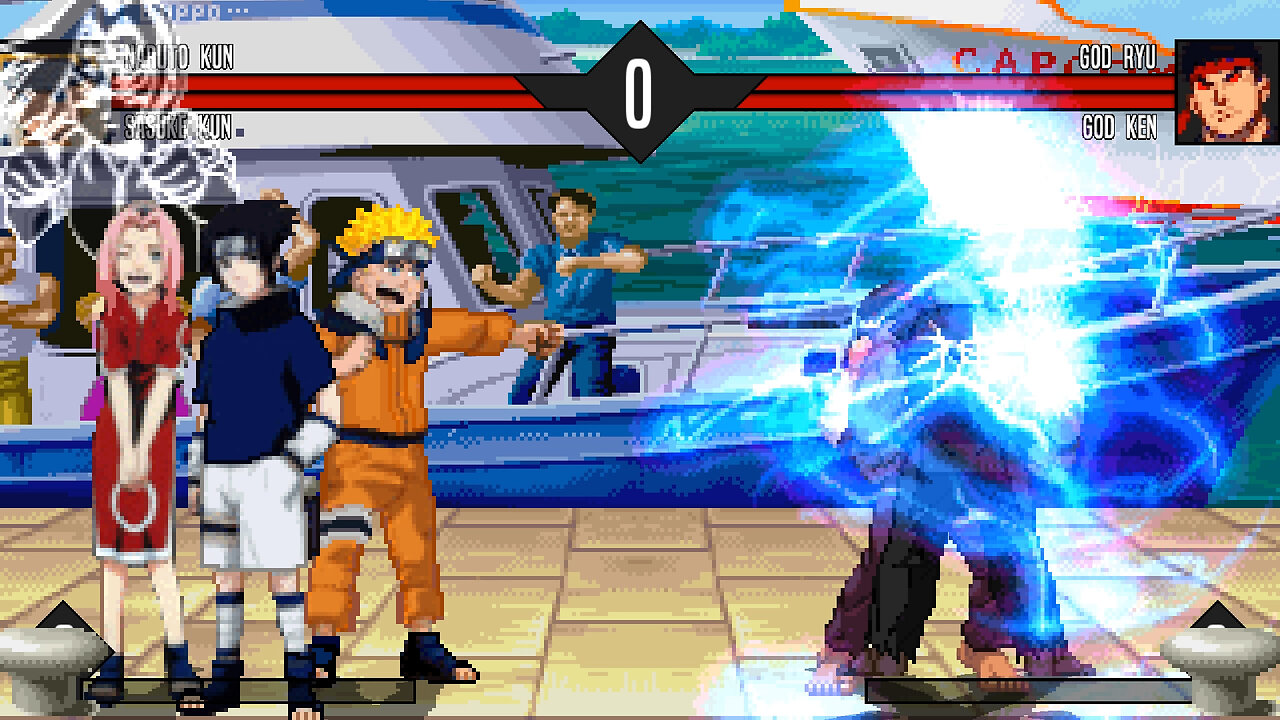 MUGEN - NARUTO KUN & SASUKE KUN vs. God Ryu & God Ken - Download