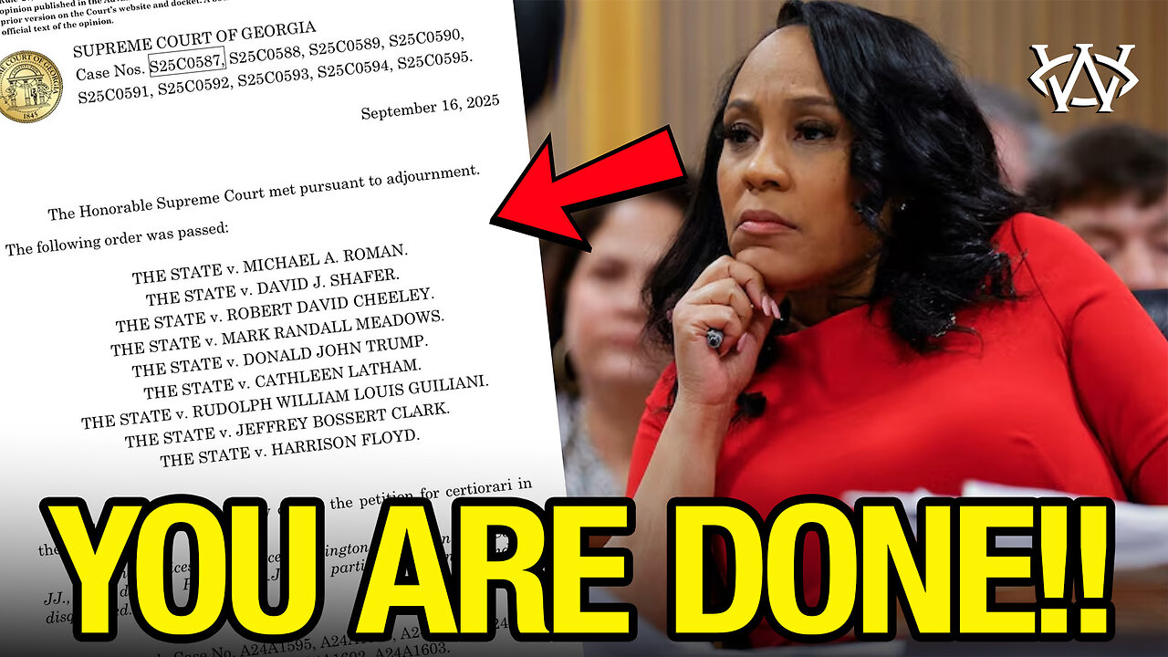 Fani Willis CRUSHED in FINAL LOSS by Georgia Supreme Court!