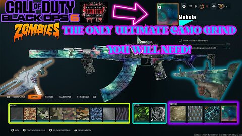 Black OPS 6 ZOMBIE CaMo Grind Zero TO: NEBULA *ULTIMATE*