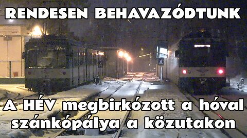 2025.12.31. A behavazott H6-os vonal. Kalandos, fehér Szilveszter este autóval és a Ráckevei HÉV-vel