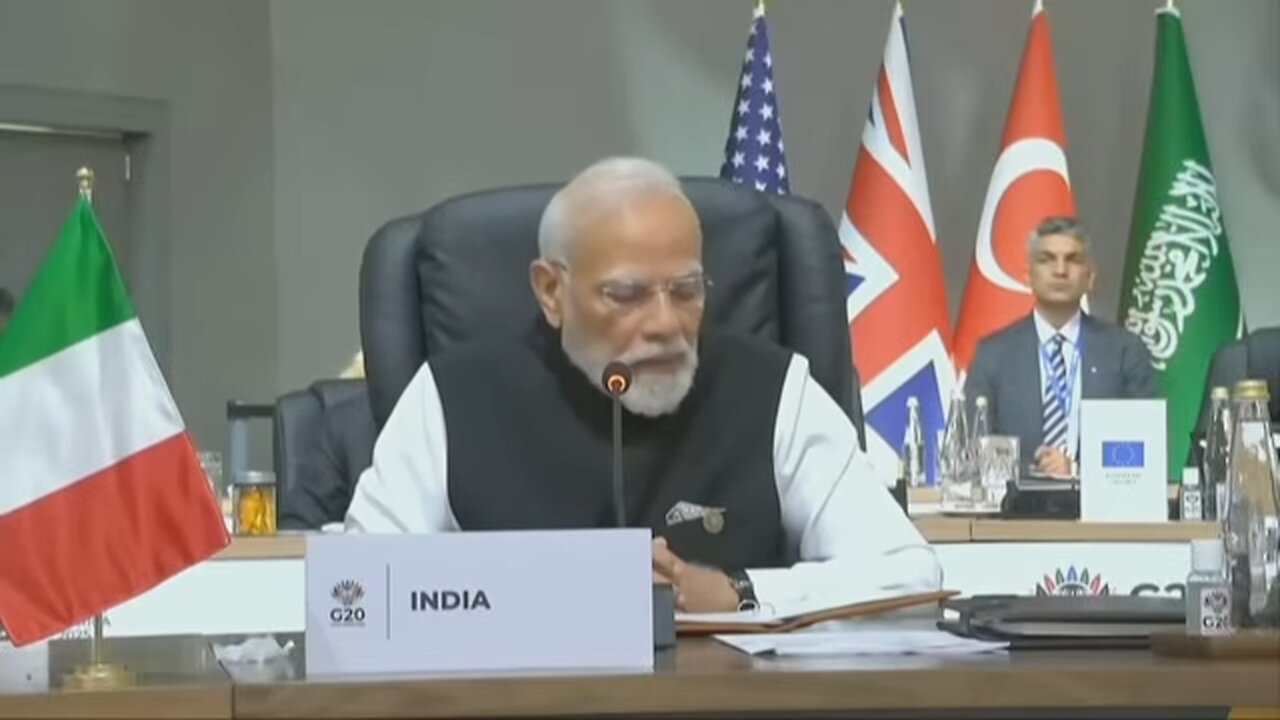 FULL SPEECH: Indias Modi Calls for Global Disaster Resilience and Clean Energy at G20 Summit