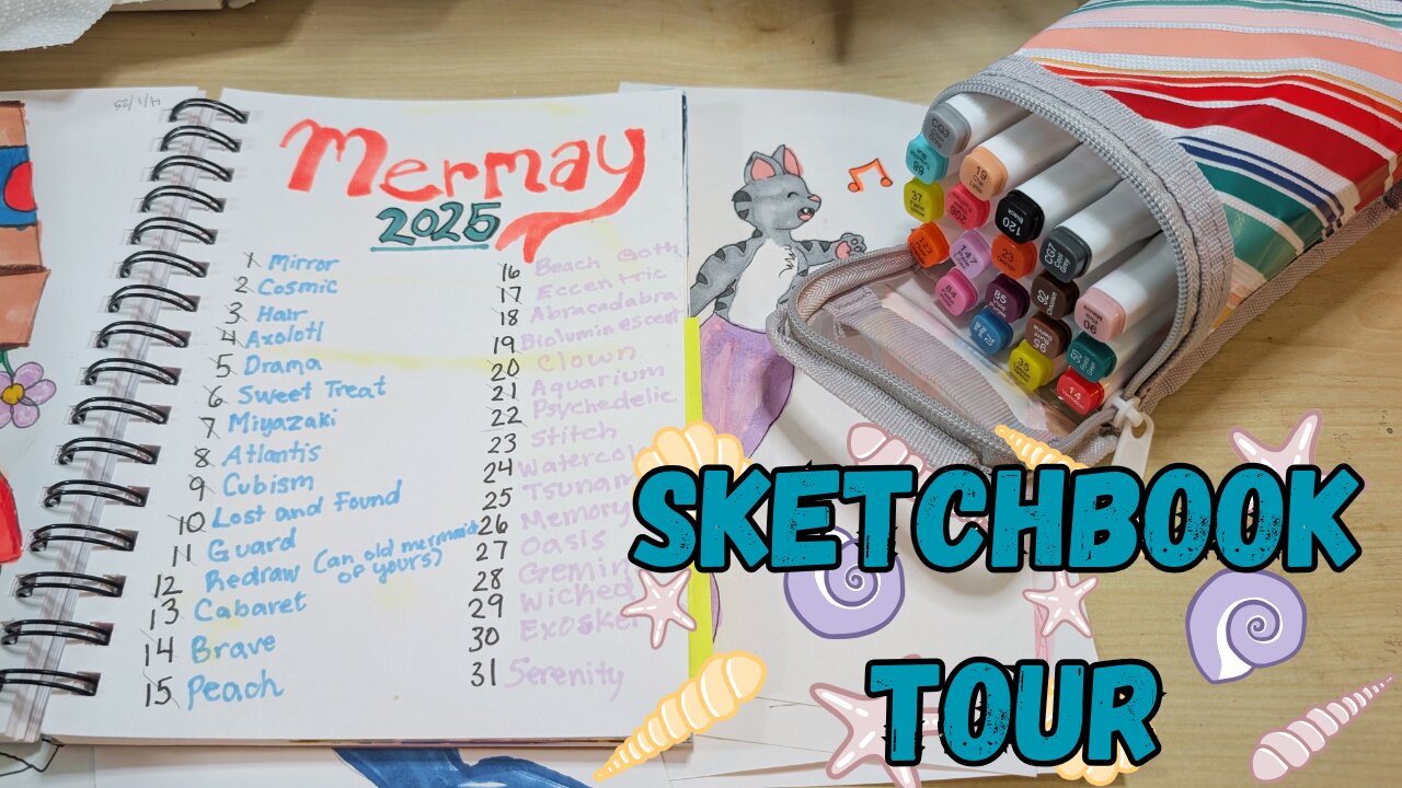 Mermay 2025 Sketchbook Tour