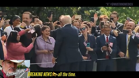 BREAKING NEWS:📣 Our President is loved. Joe Biden used to just stumble to Marine One, not talking…