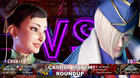 Kuya Kalbo SF6 Casual Match Roundup. Chun Li Master Rank [Hori Fight Stick]