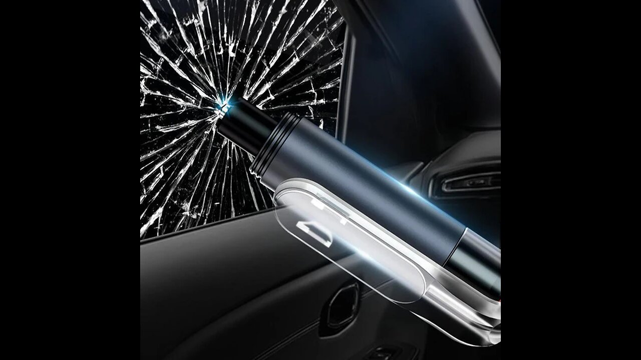 2-in-1 Portable Mini Car Window Breaker & Seatbelt Cutter
