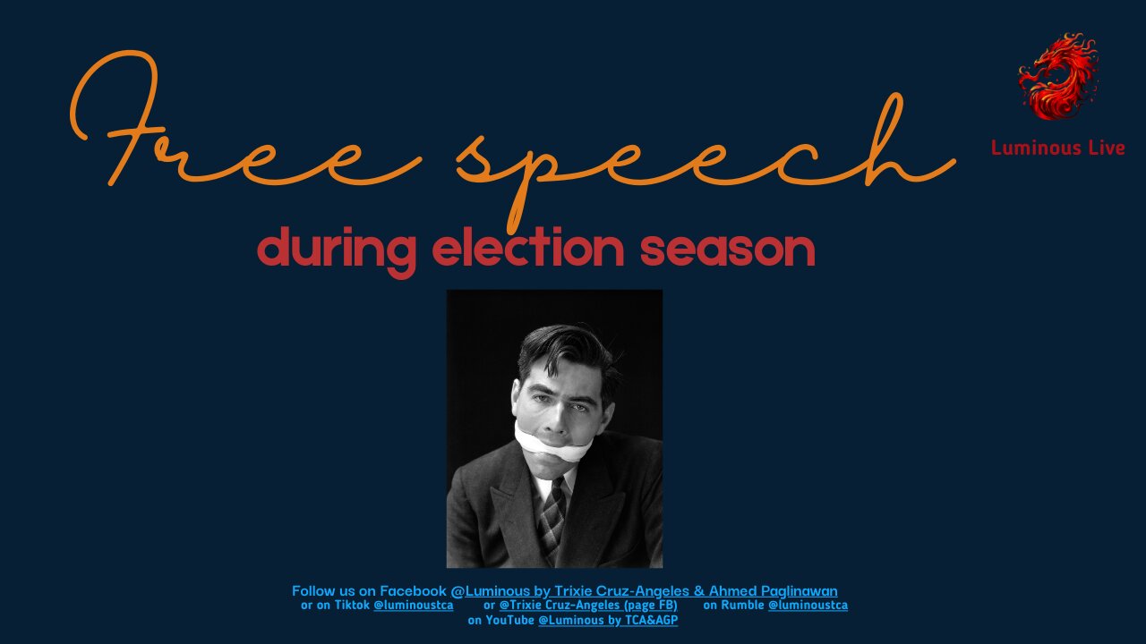 Free speech during election season