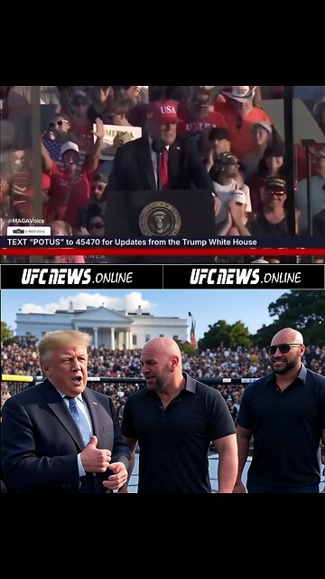 President Trump just announced a UFC event on the White House grounds! 🏠🥊 #ufc