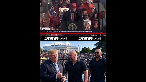 President Trump just announced a UFC event on the White House grounds! 🏠🥊 #ufc