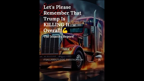 Let's Please Remember That Trump Is KILLING It Overall!💪