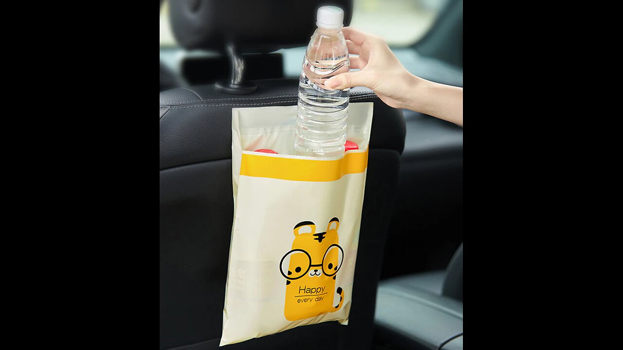 Car-Mounted Adhesive Garbage Bags