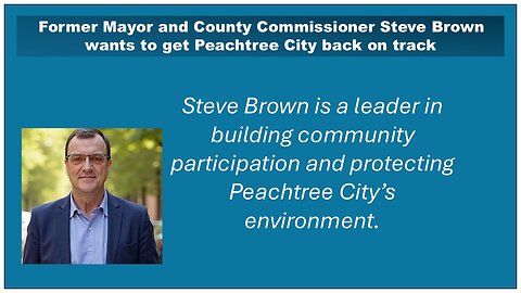 Building the community and protecting the environment in Peachtree City Georgia!