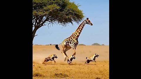🦒 INSANE Giraffe Kick DESTROYS Hyenas! 💥😱 Epic Wildlife Revenge!