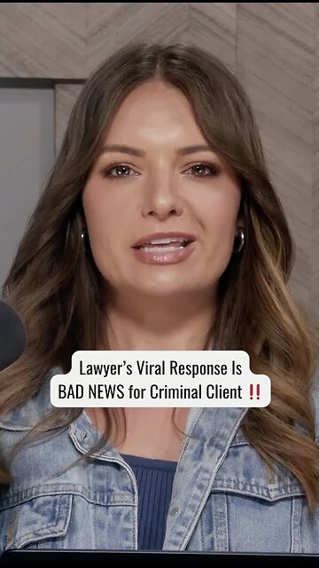Lawyer's Viral Response Is BAD NEWS for Criminal Client ‼️