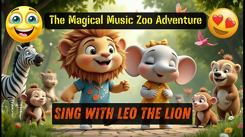 The Magical Music Zoo Adventure | 3D Pixar-Style Animal Nursery Rhyme for Kids