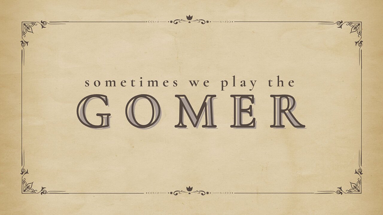 Sunday Morning Service "Sometimes We Play The Gomer" Pastor Anthony