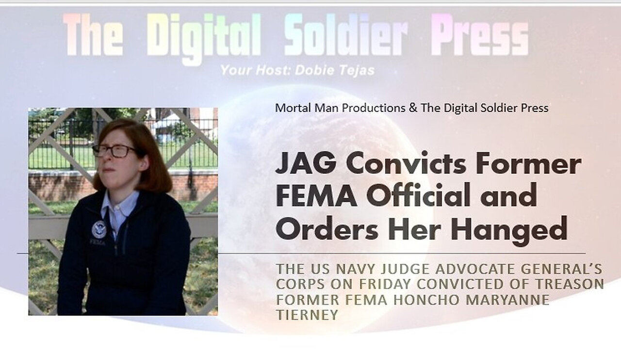 JAG Convicts Former FEMA Official and Orders Her Hanged