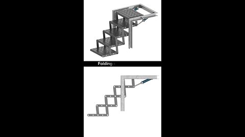 Folding stairs