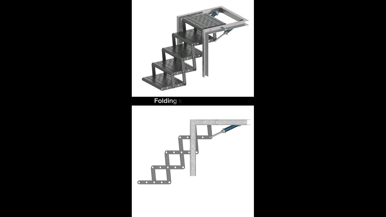 Folding stairs