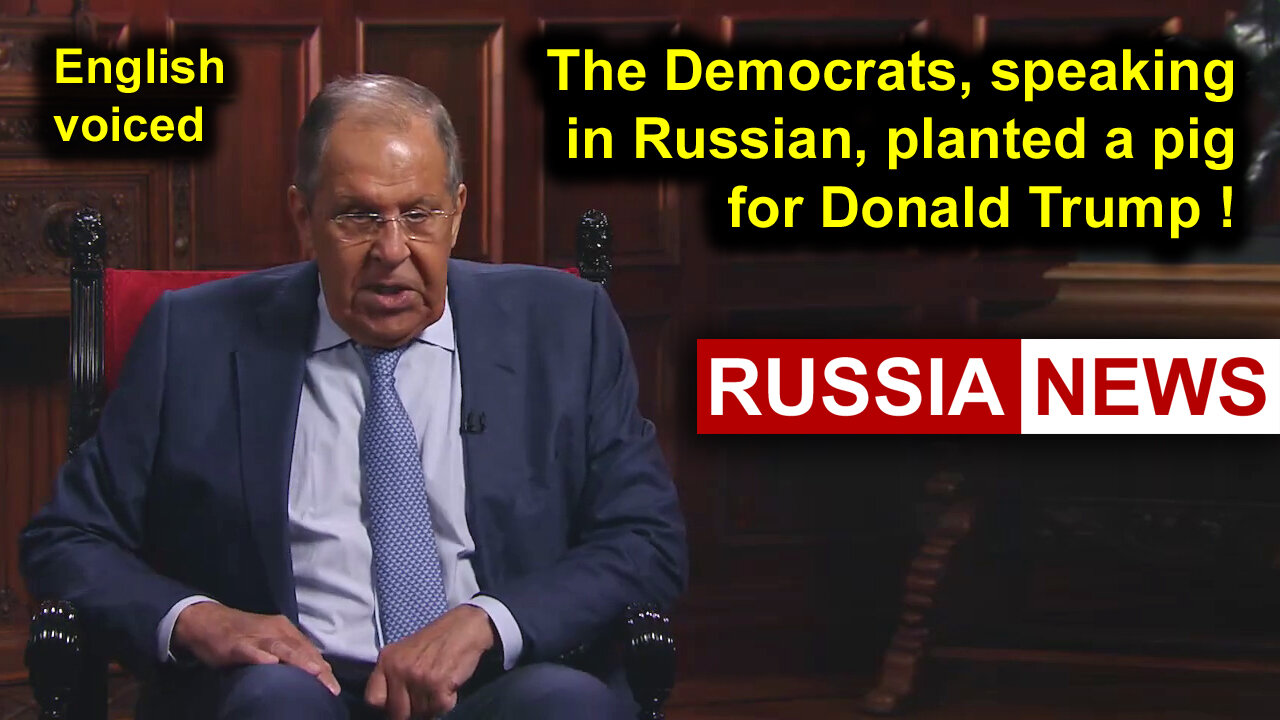 The Democrats, speaking in Russian, planted a pig for Donald Trump!
