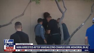 Man arrested for vandalizing Charlie Kirk memorial