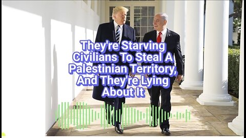 Caitlin Johnstone ~ They're Starving Civilians To Steal A Palestinian Territory, And They're Lying About It