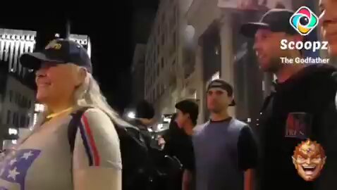 Vile Liberal Mutt berates 9/11 NYPD widow. Caution, Bad language.