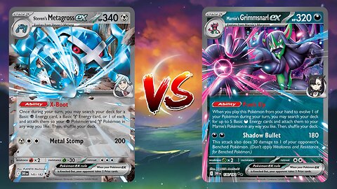 Pokemon TCG Live Steven's Metagross EX Carbink VS Marnie's Grimmsnarl EX Froslass!!