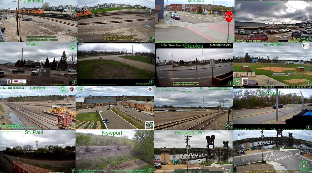 Live Rail & Weather Coverage: 16 Nonstop Streams—From MN & WI, USA Around the Clock! @NTR-OTC